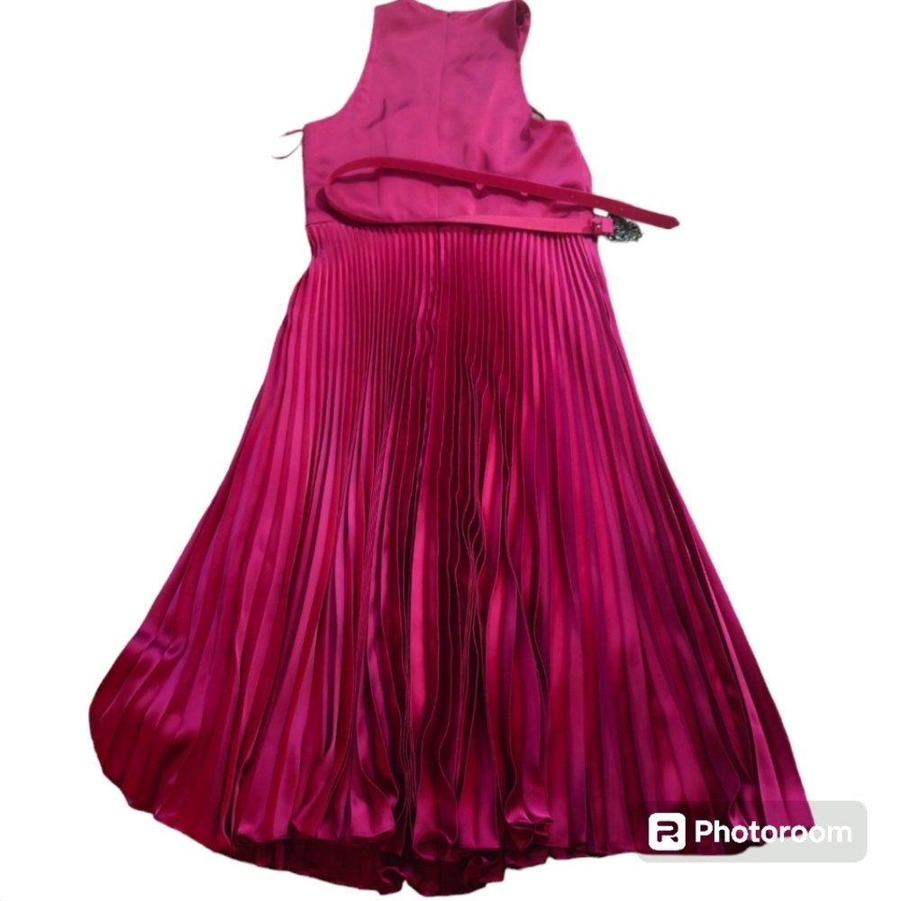 NWT Lauren Ralph Lauren Charmeuse Halter Midi Dress 14 - Picture 7 of 16